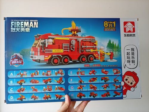 Camión de Bomberos 88015 - Kit Construcción 506+ Piezas 8 Modelos