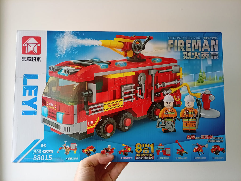 Camión de Bomberos 88015 - Kit Construcción 506+ Piezas 8 Modelos